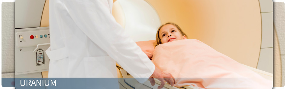 image of little girl getting scan